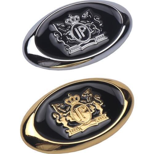 1Pcs 3D Metal JP Car Side Fender Rear Trunk Emblem Badge Sticker Decals for Volvo JEEP Dodge Mercedes BMW Mustang Volvo Chevrole