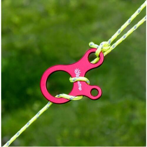10pcs/lot Camping Tent Buckle Quick Knot Tent Rope Buckles 3 hole Antislip Outdoor Hiking Tightening Hook Wind Rope Buckles