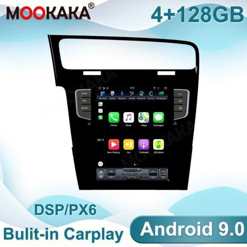 128GB Android 9 For Volkswagen VW Golf 7 2013-2016 Car Multimedia Player GPS Navigation Audio Stereo Screen Head Unit Auto Radio