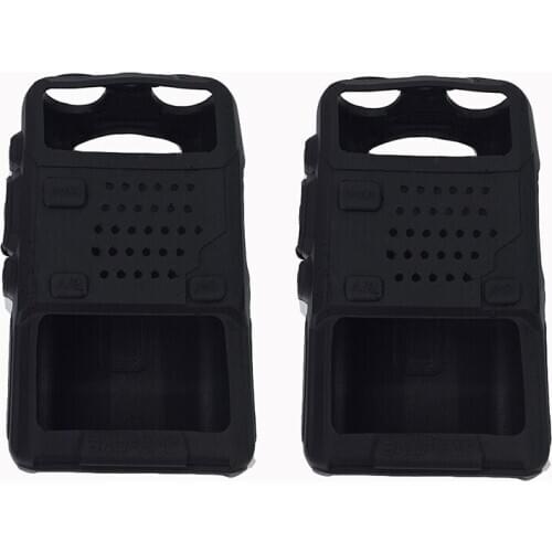 2 pcs baofeng Silicone Rubber case for protective UV-5RA UV-5R Plus UV-5RE F8+ UV5R accessories two way radio Soft Cover Shell