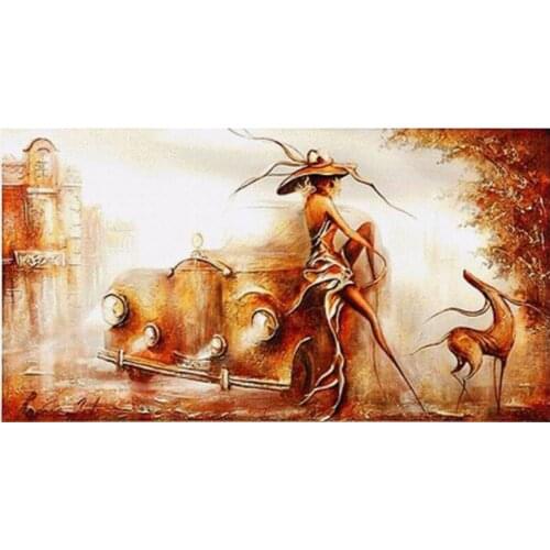 3D Diamond Painting Full Square/Round Drill Woman Lady 5D DIY Daimond Embroidery Painting Mosaic Picture Cross Stitch