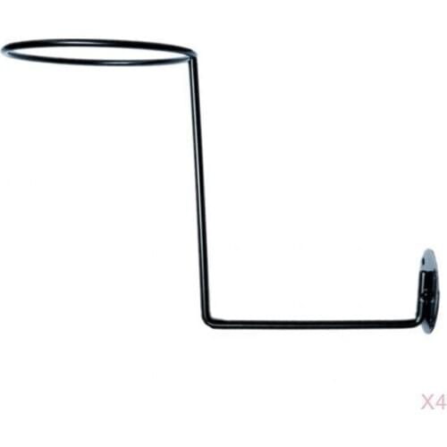4x Wall Mount Helmet Display Holder Stand Coats Caps Rack Hanger Organizer