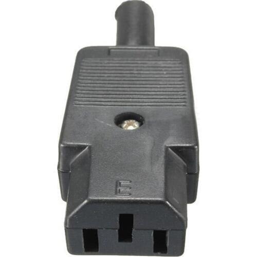 5PCS IEC 320 C13 Female Plug Adapter 3pin Socket Power Cord Rewirable Connector AC 250V 10A
