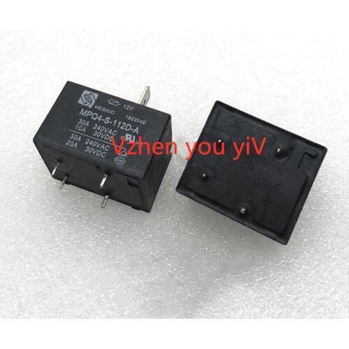 50pcs power relay for MEISHUO MPQ4-S-112D-A 12VDC 4 foot brand new 30A original T91 DC12