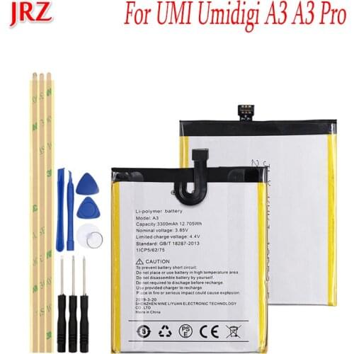 3300mAh Battery For UMI Umidigi A3 A3 Pro Cell Phone High Quality Replacement Backup Batteria For UMI Umidigi A3 A3 Pro+Tools