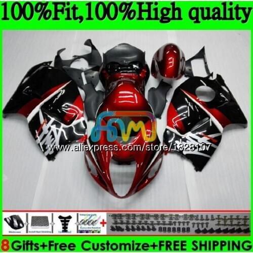 Injection For SUZUKI Hayabusa GSXR 1300 GSXR1300 08 13 14 15 16 57BS.158 GSX-R1300 Dark red blk 2008 2013 2014 2015 2016 Fairing