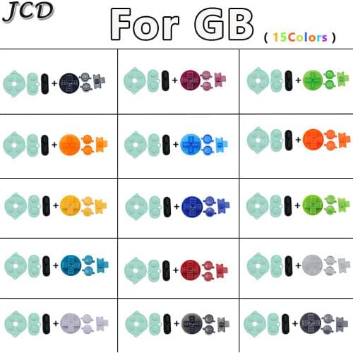 JCD Rubber Conductive Button A B D pad Silicone Start Select Keypad & DIY Buttons Set For Gameboy Classic GB Repair parts