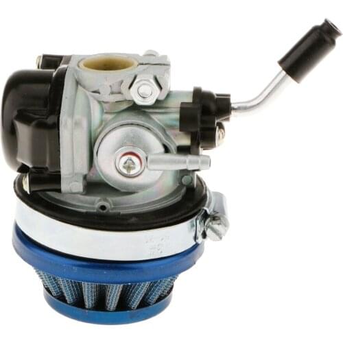 Carburetor With Air Filter For 49cc 50 60 66 80cc 2 Stroke Motorcycle Blue