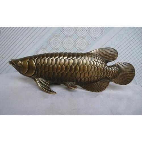 Chinese Folk Culture HandMade Brass Bronze statue Fish Sculpture Sculpture wholesale factory Bronze Arts