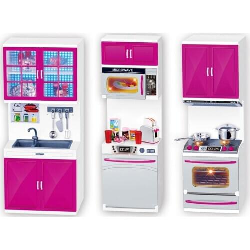 Cute Play House Set Fun Safe Mini Kitchen Toy Set ABS Environmentally Protective Non-toxic Gift For Over 3 Years Old