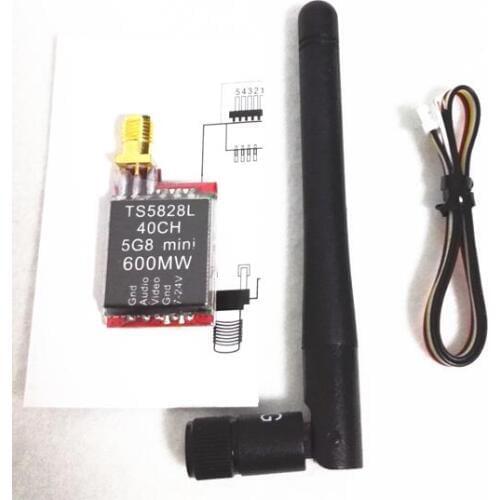 TS5828L Micro 5.8G 600mW 40CH Mini FPV Transmitter with Digital Display