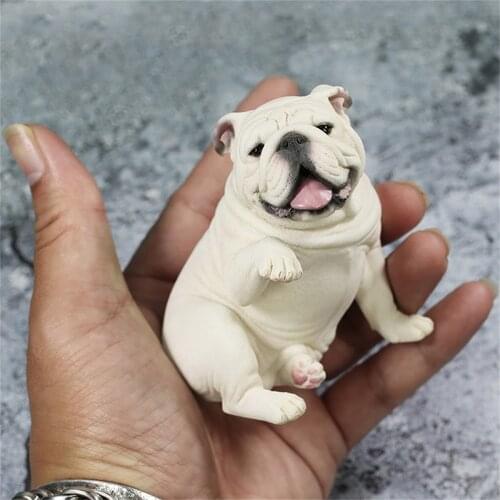 Mr.Z Studio 1:6 British Bulldog V4.0 Dog Pet Healing Figure Canidae Animal Model Toy Collector Desktop Decor Adult Unisex Gift