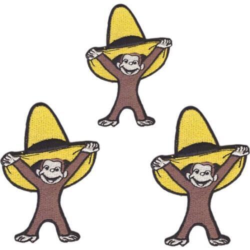 Cartoon popular embroidery Childs clothing patch Cute monkey patch Clothing,DIY clothing package adornment decals can be custom