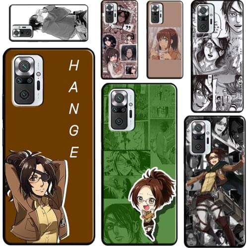 Hange Zoe Attack on Titan anime Soft Case For Xiaomi Redmi Note 10 8 9 Pro 8T 9S Phone Cover For Redmi 9 9A 9C 9T 8A K40