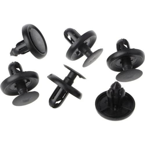 N84F 50 Pcs Black Car Door Fastener Panel Clips for toyota Camry Reiz Rav4