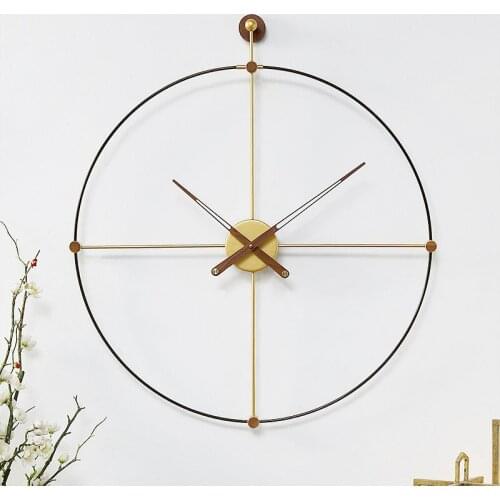 Nordic Spain creative minimalist wall clock living room home fashion clock modern minimalist art personality big clock