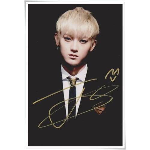 TAO Z.TAO autographed authentic signed with pen photo picture 4*6 collection gifts freeshipping 08.2016 09