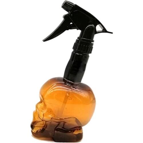 500ml Hairdressing Spray Bottle Refillable Skull Hair Salon Water Mist Sprayer T8DF