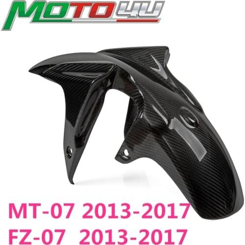 For YAMAHA MT-07 MT07 FZ07 2013-2017 100% Carbon Fiber Front Fender Mudguard Hugger Rear Carbon Motorcycle Accessories 2014 2015