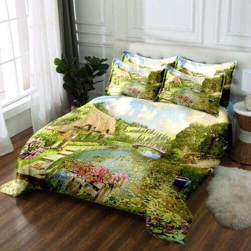 Super king size quilt cover 3D bedding set bedsheet Duvet Pillowcase bed cover Twin king size Queen Bed Linen Textiles Drop Ship