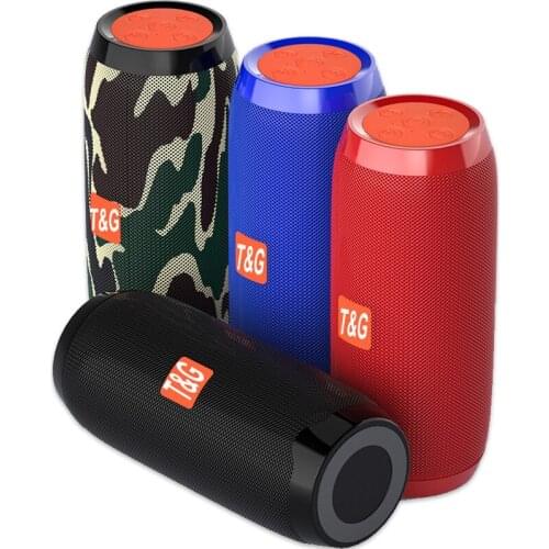 20W Portable Bluetooth Speaker with FM Radio Wireless TWS Stereo Outdoor Column Subwoofer Support TF card AUX USB Speakers