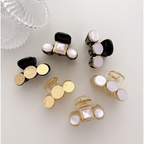 Ruoshui Woman Vintage Geometry Hair Claws Barrettes Hairpins Hair Clips Girls Hairgrip Hair Accessories Headwear Ornaments