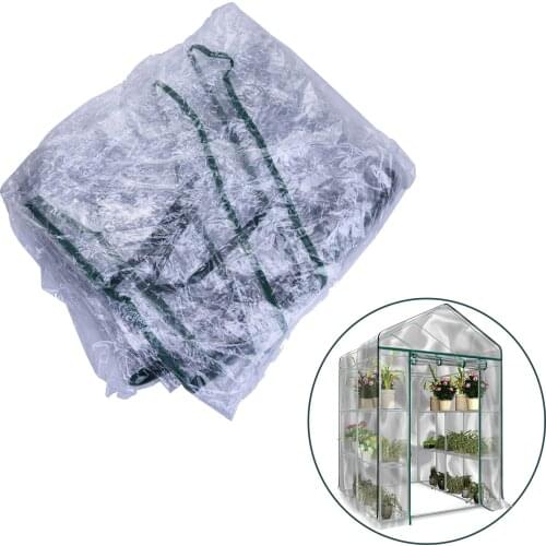 Garden Cover Transparent Greenhouse Cover 3 Tier Growhouse Cover Balcony Simple Small Plant Greenhouse (iron Frame Not Include)
