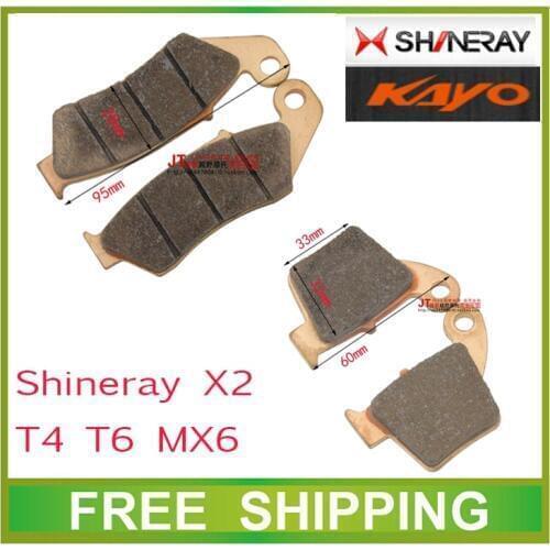 Shineray x2 x2x 250cc zhenglin mx6 kayo t4 t6 off road motorcycle dirt pit bike front rear brake pads accessories free shipping