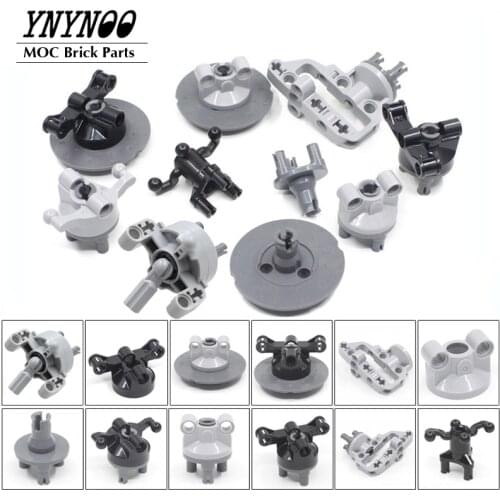 4-5Pcs/lot Technology Steering Wheel Hub with Planetary Gear Reduction MOC Building Blocks Bricks DIY Toys Parts fit for 52371