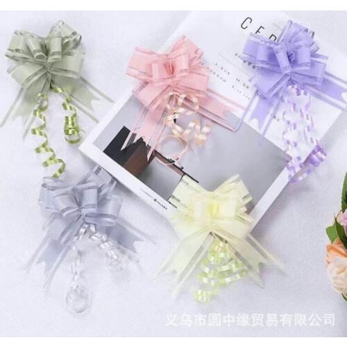 Wedding Pull Flower Gift Packaging Pull Bow Ribbons Decorative Holiday Pull Flower Christmas Home Garden Festive Party Supplies