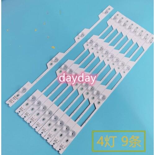 LED Backlight Strip（9pcs） for TCL 55UP130 55UP120 55D2900 THOMSON 55UC6406 YHE-4C-LB5504-YH02R YHE-4C-LB5504-YH01R