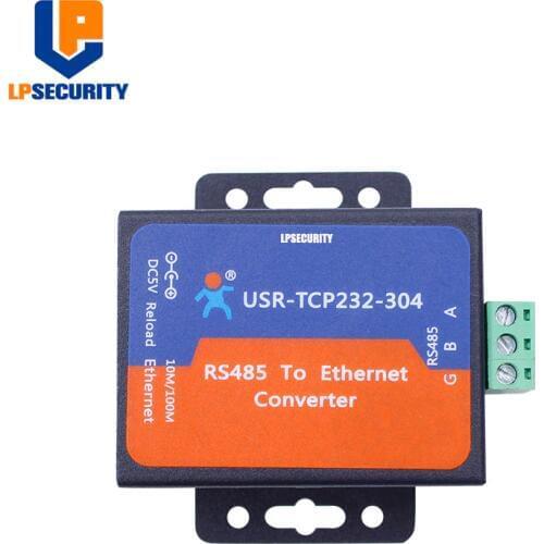 USR-TCP232-304 Serial RS485 to TCP/IP Ethernet Server Converter Module with Built-in Webpage DHCP/DNS with adaptor