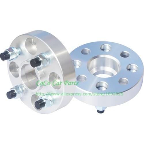 2pcs ) 25mm PCD 4x100-56.6 12x1.5 Hubcetric Car Wheel Spacer For Opel