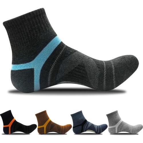 2020Mens Compression Socks Men Merino Wool Black Ankle Cotton Socks Herren Socken Basketball Sports Compression Sock for Man