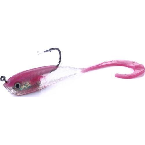 5Pcs/pack Lead Soft Baits Fish Isca Silicone Shad Artificial Fishing Lure Silicone Bait Worms Shad Bass Bait