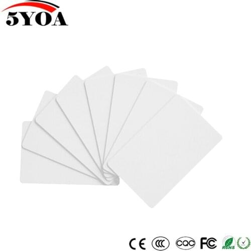 50pcs EM4305 T5577 Duplicator Copy 125khz RFID Tag llaveros llavero Porta Chave Card Key Fob Token Ring Proximity