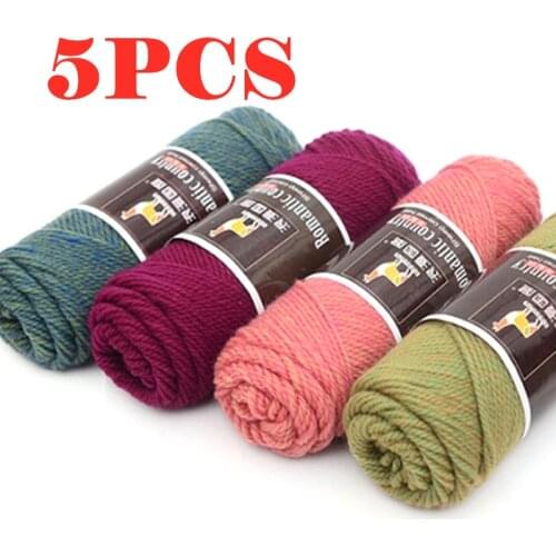 500g/lot Colorful Thick Yarn For Knitting Baby Knitting Work Wool Yarn for Hand Knitting Thread 500g/lot Alpaca Wool Yarn