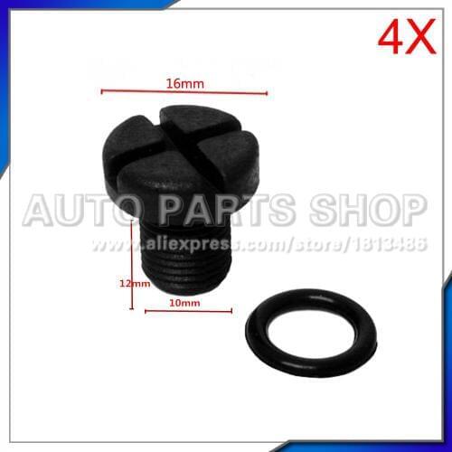Auto Parts 4 pcs Radiator Expansion Cooling Bottle Tank Screw 17111712788 For BMW E39 E46 E52 E53 E83 E85 E86 E87 Z3 & Mini