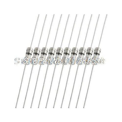 10 x 250V 1.25A Through Hole 3.6 x 10mm Fast Acting Axial Fuse