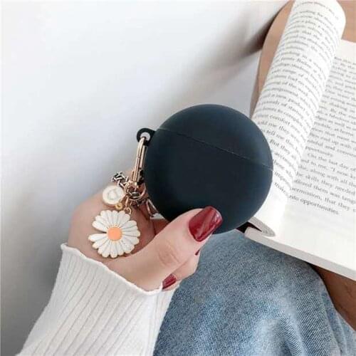 Pro 6 earbuds case fashion flower Keychain Silicone Protective Accessories Pro 6 TWS Wireless Mini Earphone Cover