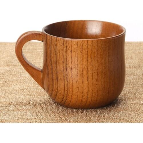Jujube Wooden Cup Handmade Coffee Tea Beer Juice Milk Mug Drink 7.5cmx6.8cm