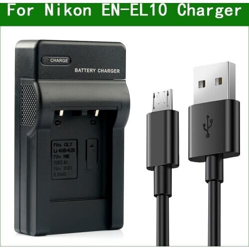 EN-EL10 MH-63 Camera Battery Charger for Nikon COOLPIX S60 S80 S200 S210 S220 S230 S500 S510 S520 S570 S600 S700 S4000 S5100
