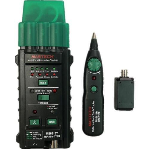MASTECH MS6813 Multi-Function Network Cable Telephone Line Tester Detector Transmitter RJ45 Fault Locator Tracker