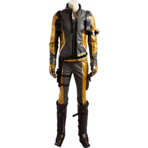 Mens OW Soldier 76 Cosplay Costume Deluxe Outfit Gold Version Custom Made