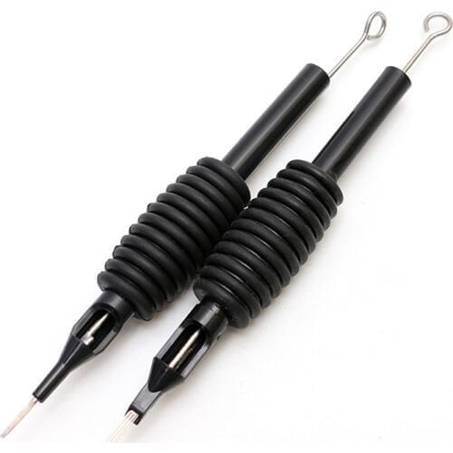 Flat Disposable 1pc Sterile Tattoo Nozzle Needle Tips and Tube Grip 1/3/4/5/7/8/9/10/11/12/13/15 For Tattoo Gun Machine Supplies