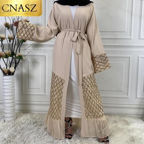 New Arrival Muslim Fashion Abaya Kimono High Quality Dubai Abayas Muslim Sets For Women vetement femme robe femme hiver 2021