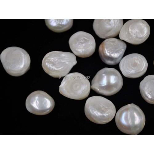 Lots 30 pcs Big 15-16*15-18mm Baroque undrilled loose Fresh water pearl
