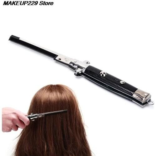 1pc Foldable Combs Brushes Hair Trimmer Comb Butterfly Pocket Knife Shape Comb Brush Accessories Hot Selling