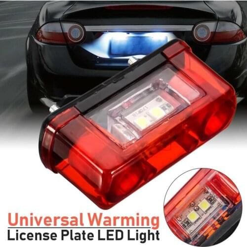 DHBH-12V/24V Car Led License Number Plate Light Lamp Universal Led License Plate Car Truck Trailer Lorry Rear Tail Light
