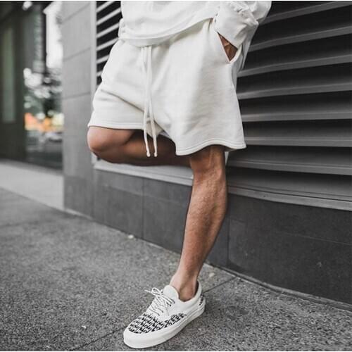 Loose Running Shorts Men Solid Cotton Sport Shorts Fitness Gym Shorts Men Sportswear outwear short Pants